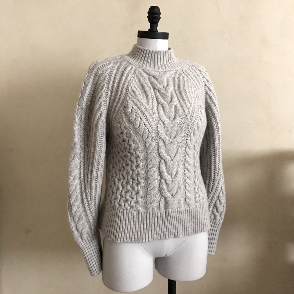 Banana Republic Luxury Cashmere Cable Knit Sweater - Picture 4 of 10